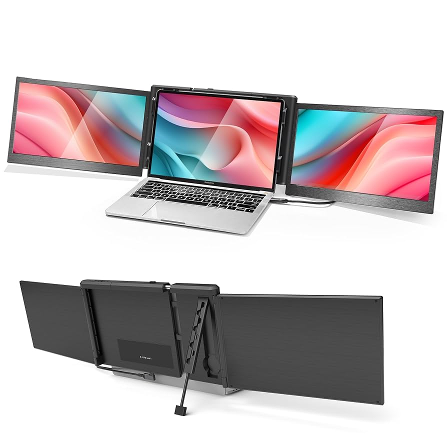 Portable Dual Laptop Monitor Extender