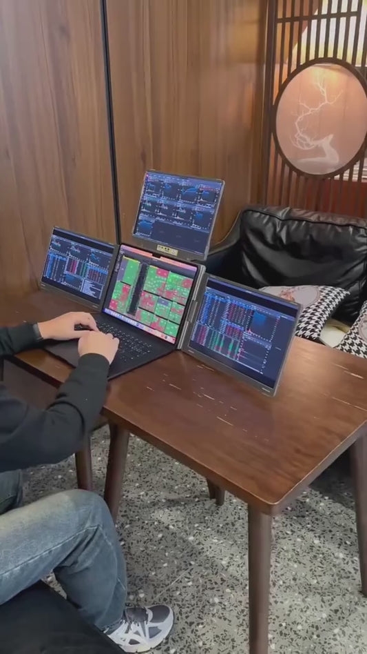Portable Dual Laptop Monitor Extender
